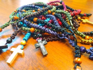 Różaniec małżeński (pleciony ręcznie)