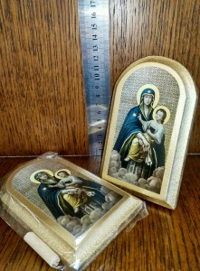 Obrazek drewniany z MB Szkaplerzną nr 2