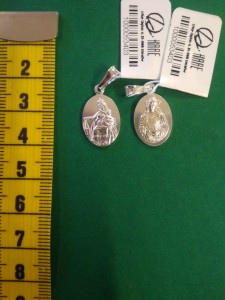 Medalik szkaplerzny srebrny - "nr 5"