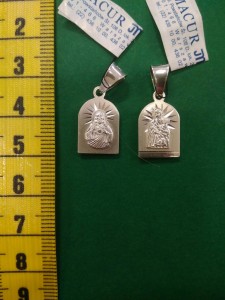 Medalik szkaplerzny srebrny - "nr 8"