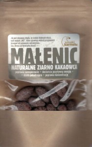 MAŁENIC - naturalne ziarno kakaowca.