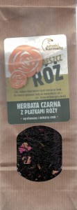 DESZCZ RÓŻ - herbata czarna z płatkami róż - 50g
