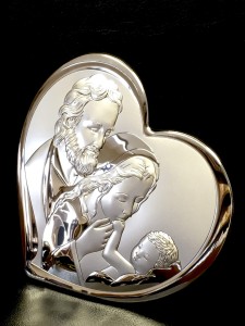 Srebrny obrazek serce