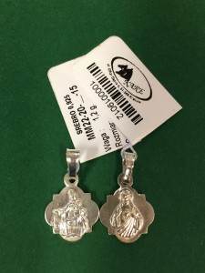 Medalik szkaplerzny srebrny - "nr 3" 