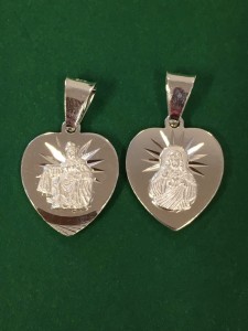 Medalik szkaplerzny srebrny - "nr 12"